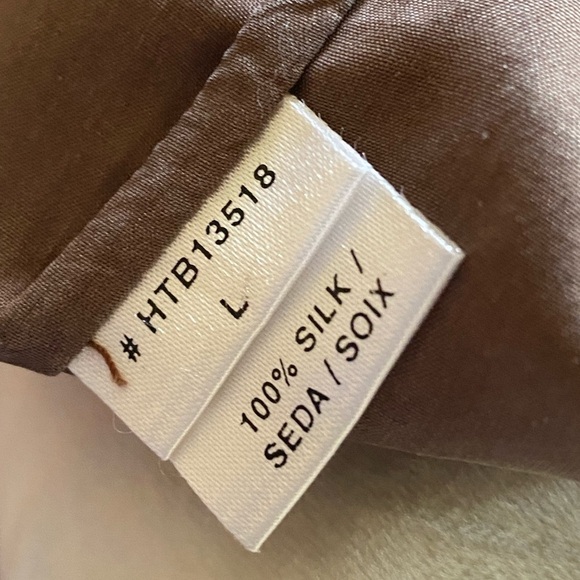 BCBG MAXAZRIA SILK” Tunic Embellished with Stones & Beads Brown Boho Chic Goth - Picture 4 of 14